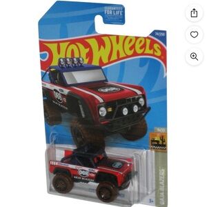 Hot Wheels Baja Blazers 8/10 (2021) Red Custom Ford Bronco Toy Car 74/250